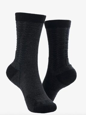 SO ILL Mano Pattern Socks - Black Wolf Size Large NWT